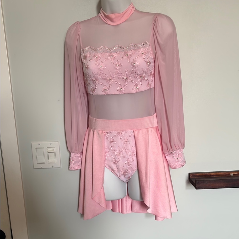 Pink Embroidered Lyrical Dress